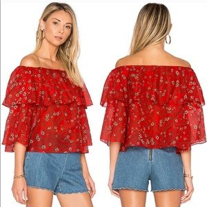 Alice + Olivia off the shoulder top - size small